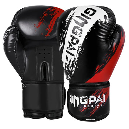 Adult Boxing Gloves - Comfortable Adjustable Punching & Sparring Mitts for Men - Black, Red, Blue Hand Protector