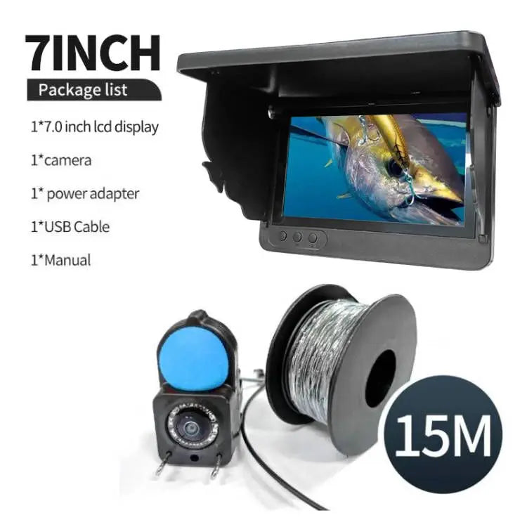 Portable Fish Depth Finder – Handheld 1080P 4.3 Inch LCD Fishing Camera with 120° Underwater View & Night Vision