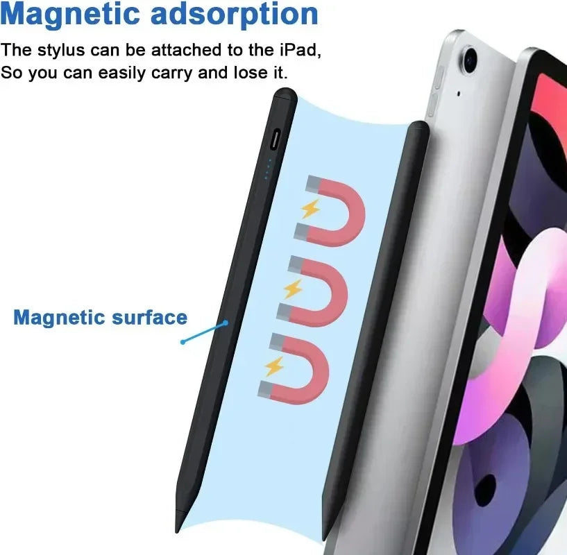 Stylus Pen for Samsung Galaxy Tab & iPad – Rechargeable with Tilt Sensitivity, Compatible with A9, S9, S8, A7, A6, and More