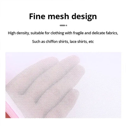 2Pcs/7Pcs Transparent Fine Mesh Laundry Bags – 6 Sizes Reusable Zippered Wash Bags for Machine Protection