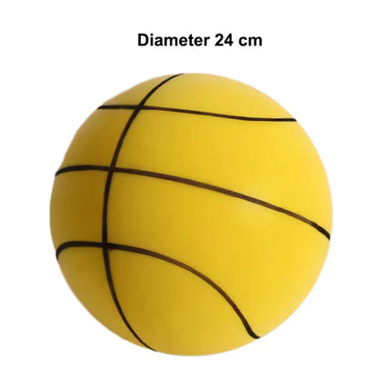 Silent Basketball — Quiet, High-Density Soft PU Foam Squeezable Ball — Indoor Mute Bouncing Sports Toy for Kids