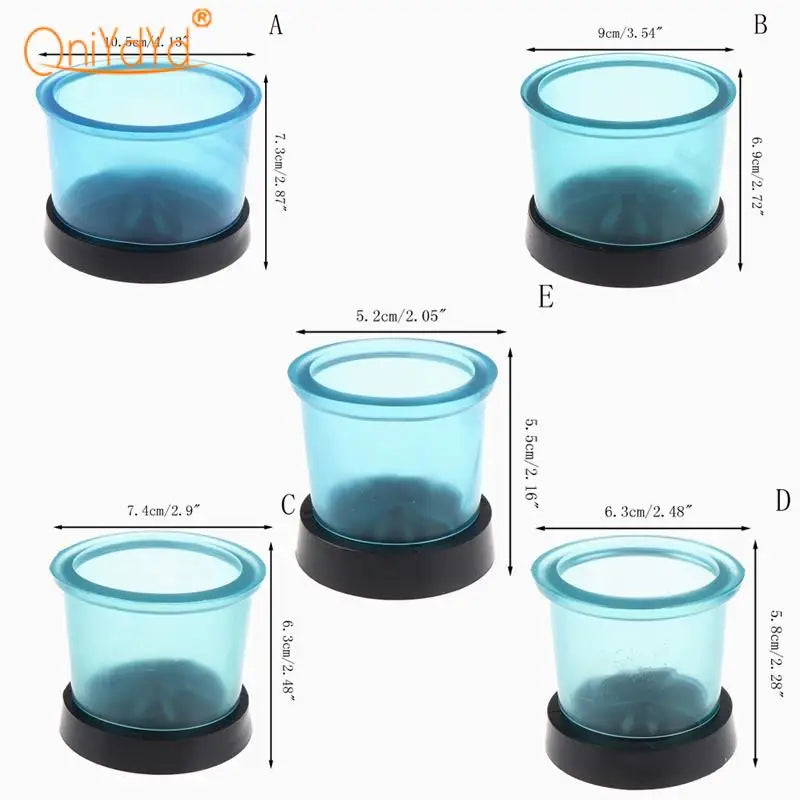 Dental Silicone Casting Flasks Rings - Plastic Round Lab Base Wax Rubber Tools - Wax Embedding Ring