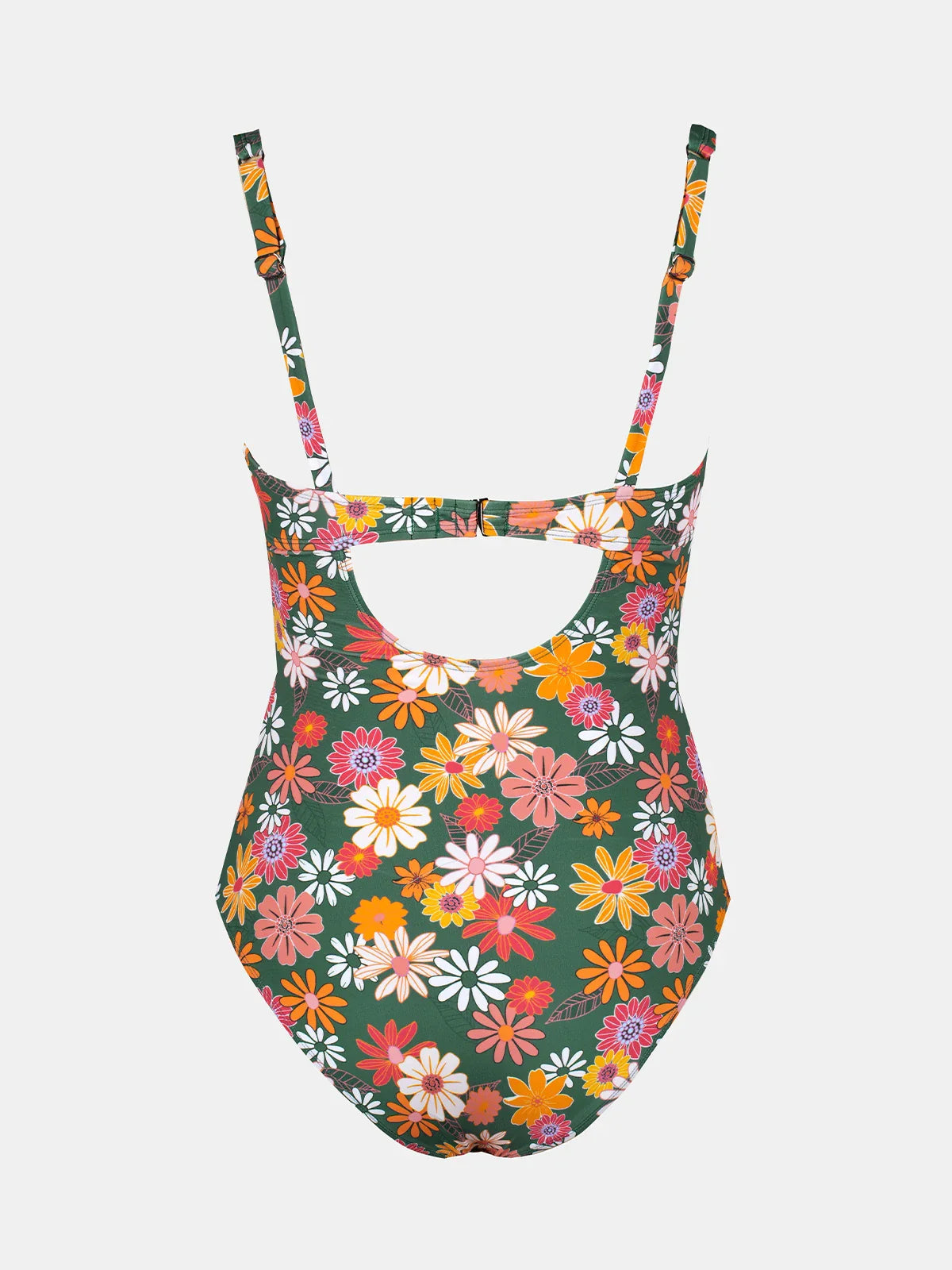 Cupshe Square Neck Drawstring One-Piece Swimsuit – Sexy Back Hook Monokini Beachwear for Women