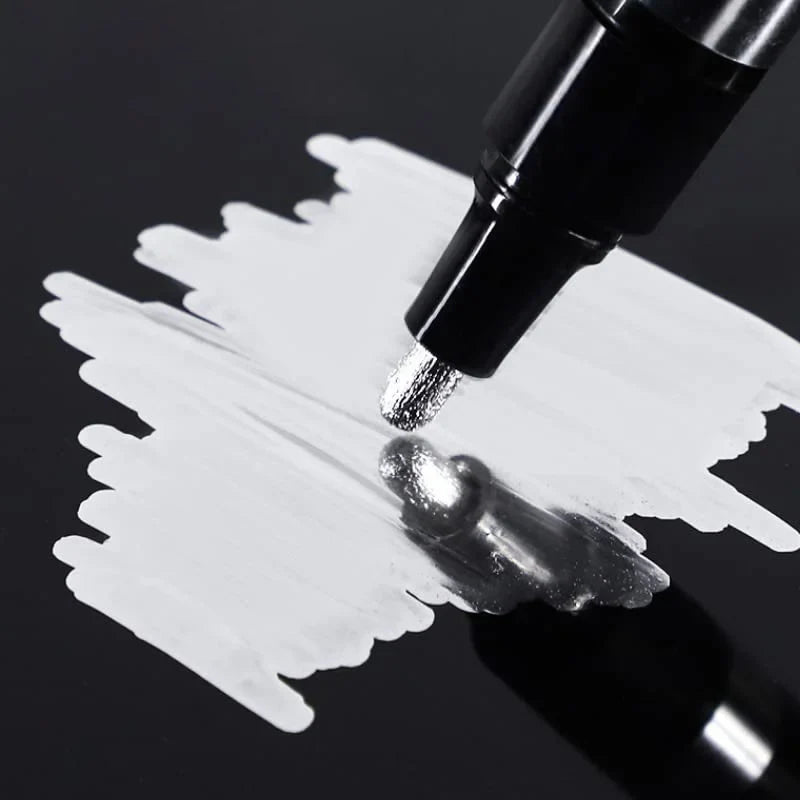 3/2/1pcs Chrome Mirror Marker Pen – 2mm DIY Reflective Paint Pen for Permanent Gold & Silver Touch-Up, Model Painting & Marking