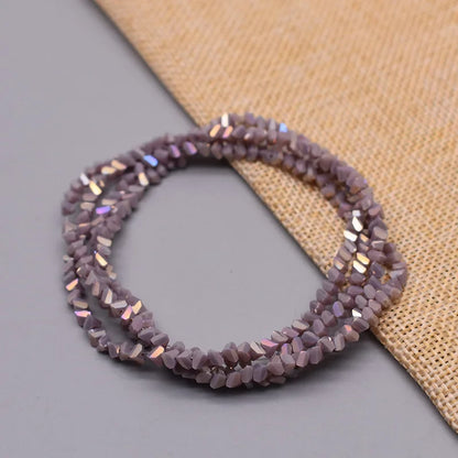 Yanqi Triangle Crystal Beads - 38 Colors 4mm Loose Glass Beads for DIY Jewelry Making Earrings Necklace Crafts