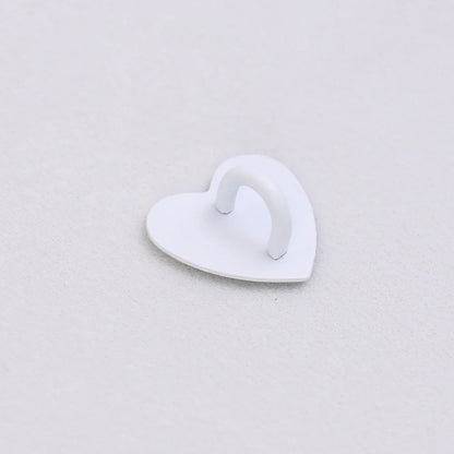 Kawaii Metal Heart Phone Charm — Adhesive Holder, Finger Ring Stand, Case Hook & Buckle Accessory with String