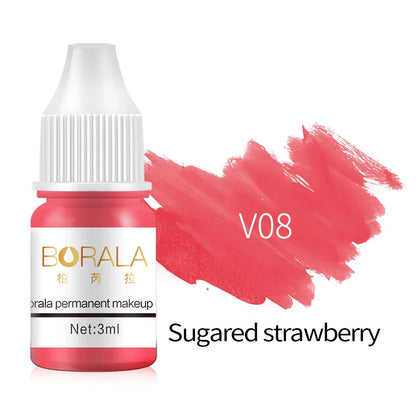 Borala 26 Colors 3ML Permanent Makeup Pigments – Sample Size for Lips, Eyebrows & Eyeliner, Beauty Art for Women