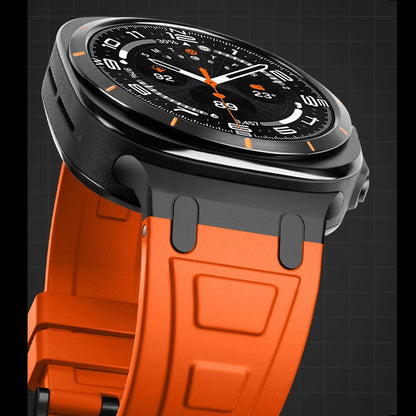 Soft Silicone Loop Strap for Samsung Galaxy Watch Ultra 47mm — Men’s Sports Band with No-Gap Curved End Bracelet