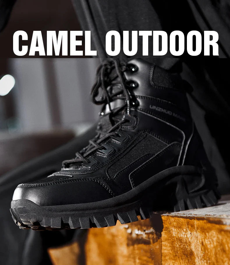Men's Outdoor Hiking Boots - Desert Tactical Military Boots, Special Forces Anti-Slip & Warm Work Boots