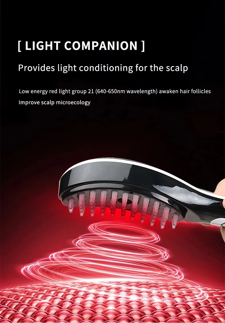 Electric Spray Massage Comb – LED Vibration Hair Growth Massager with Anti-Hair Loss Scalp Atomizer