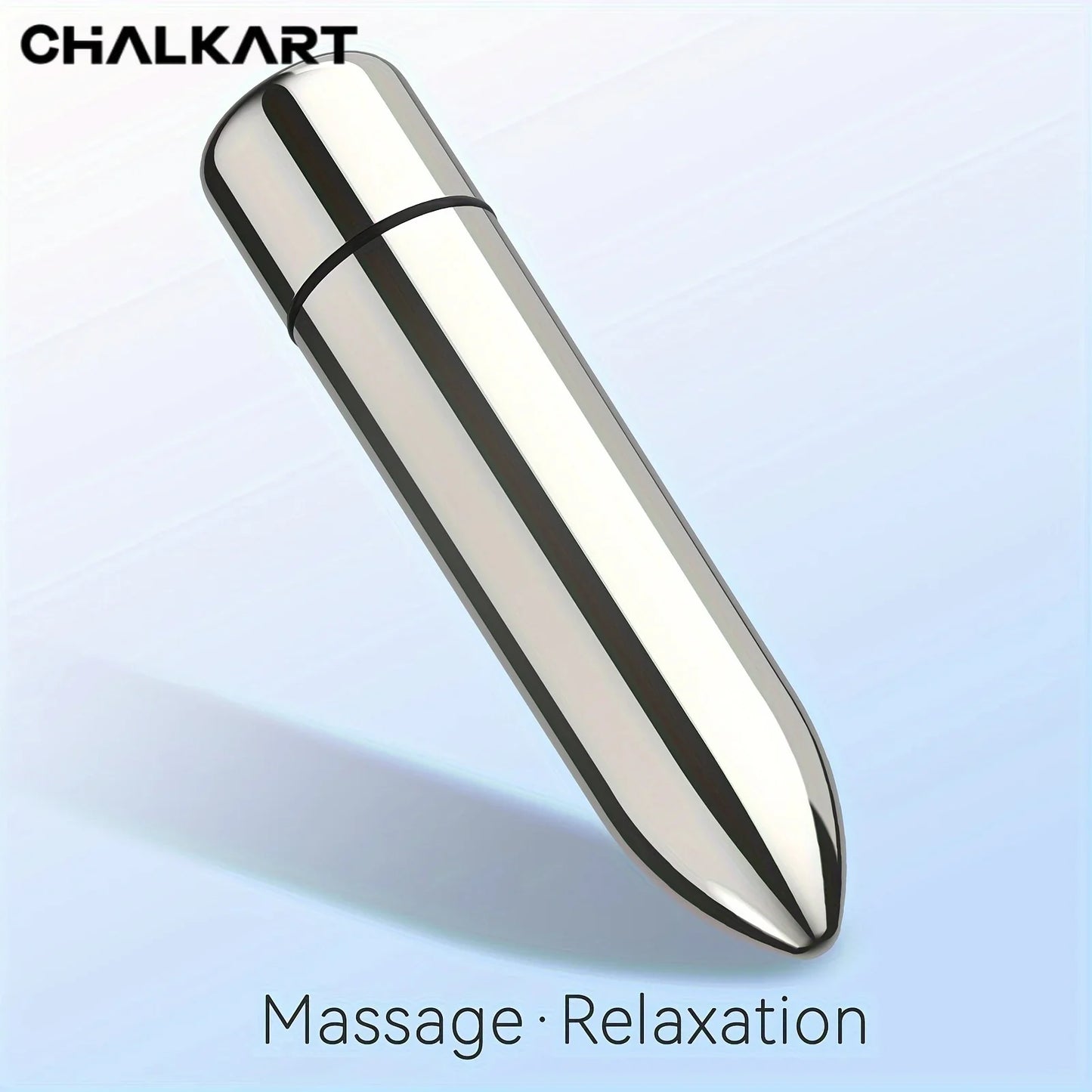 Mini Vibrating Massager — Portable Facial & Eye Massager, Relieves Tension, Promotes Lotion Absorption, Lipstick-Sized