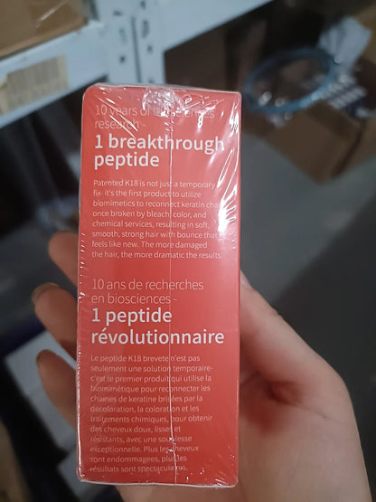 K18 Leave-In Molecular Hair Mask – Deep Keratin Repair Treatment for Softening & Restoring Damaged Hair (1/5 pcs)