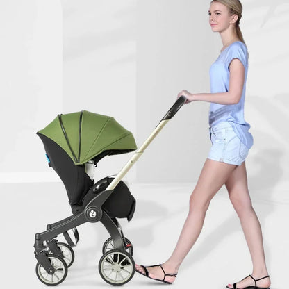 2025 New 4-in-1 Baby Stroller — Luxury Foldable Multifunctional Carriage & Portable Pram