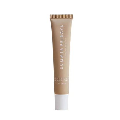 Summer Fridays Vanilla Beige Lip Balm Set – Moisturizing Lip Gloss & Transparent Lipstick with Soft Tube & Mirror