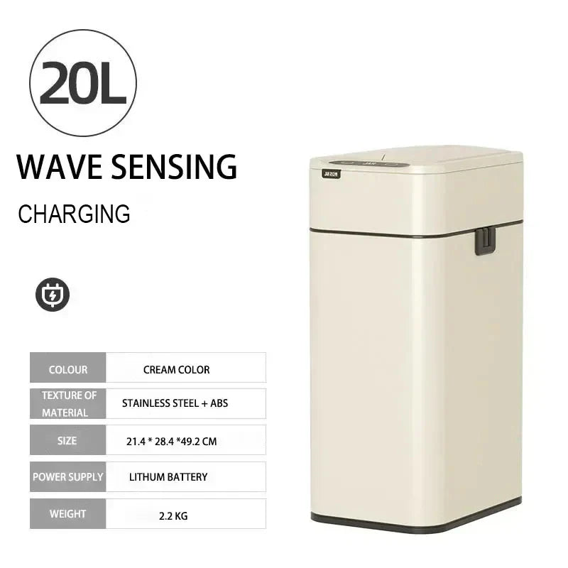 20L Stainless Steel Smart Sensor Trash Can — Automatic Kitchen Food & Waste Bin (15L/20L)