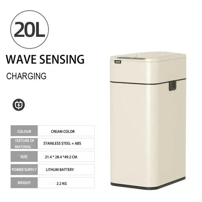 20L Stainless Steel Smart Sensor Trash Can — Automatic Kitchen Food & Waste Bin (15L/20L)