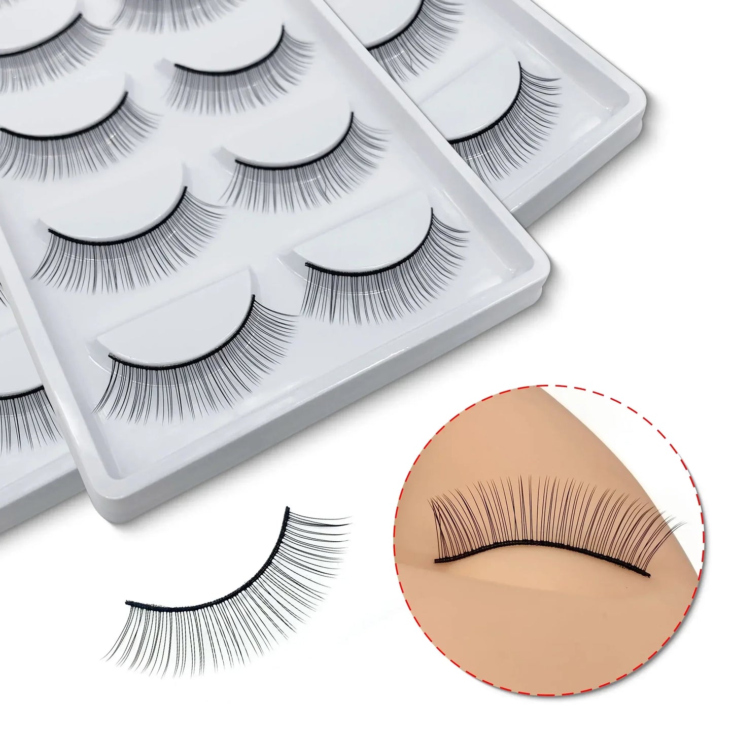Eyelash Extension Training Mannequin Head with Practice Lashes – Makeup Practice Model for Lash Extension Supplies
