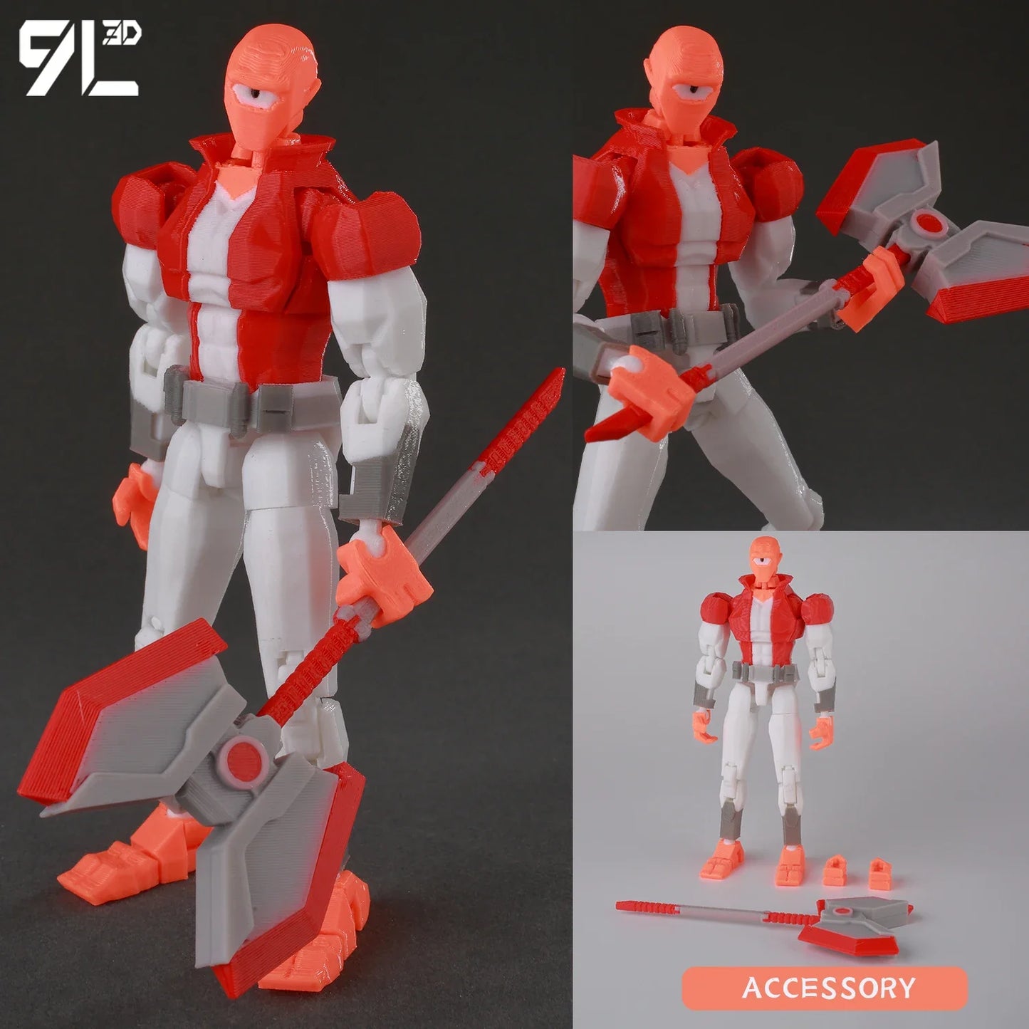 9L3D Superman & Batman Action Figures – Multi-Jointed Poseable LUCKY13 Titan13 Collectible Hero Toys