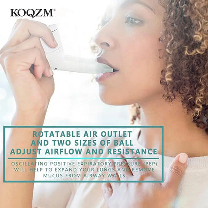 NEW Mucus Removal Device - Lung Expander & Respiratory Trainer for Phlegm Removal and Drug-Free OPEP Therapy