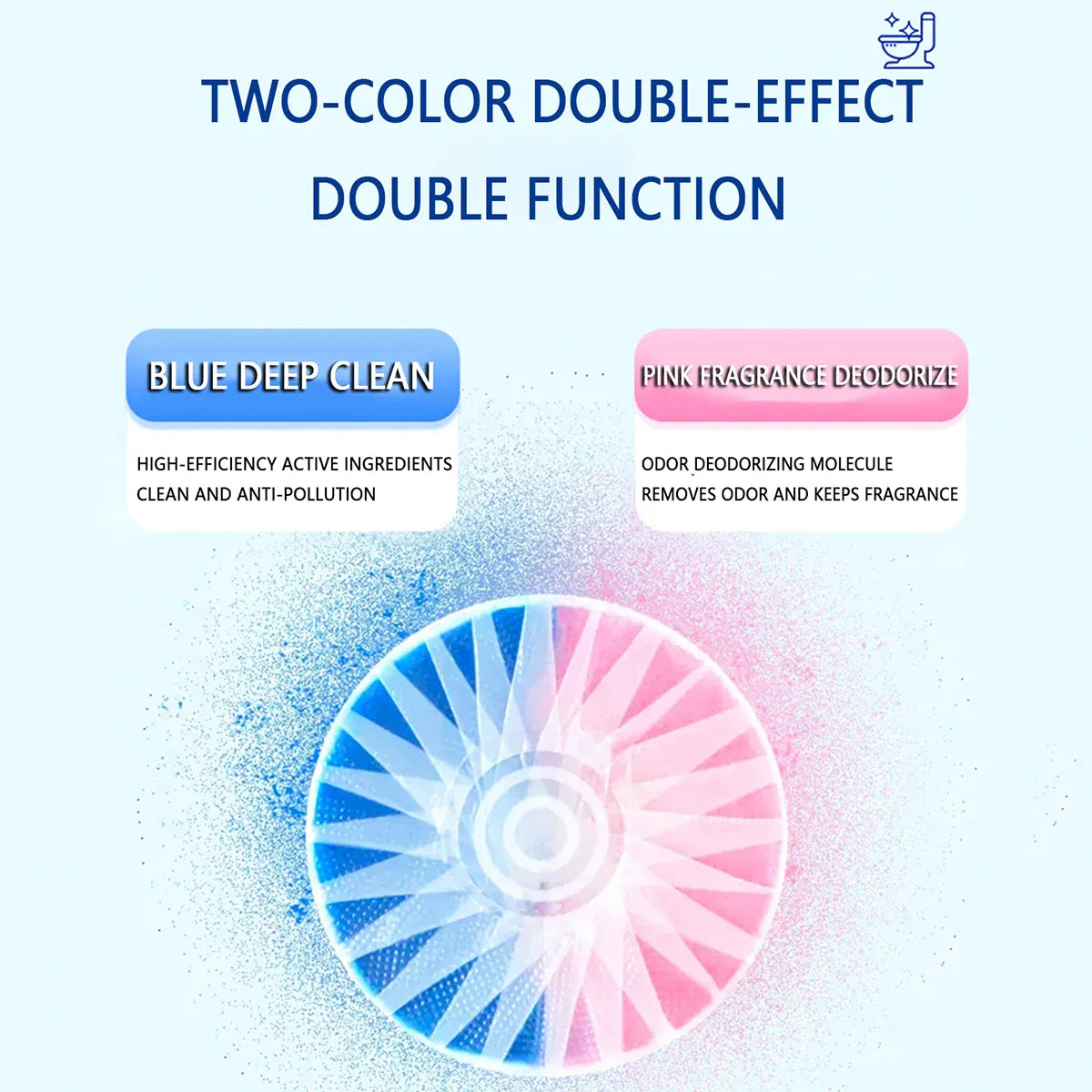 Automatic Toilet Bowl Cleaner Tablets – Continuous Release Technology for Long-Lasting Freshness