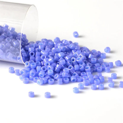 Miyuki Delica 11/0 Seed Beads - Glazed Luster Glass Beads for DIY Jewelry Making