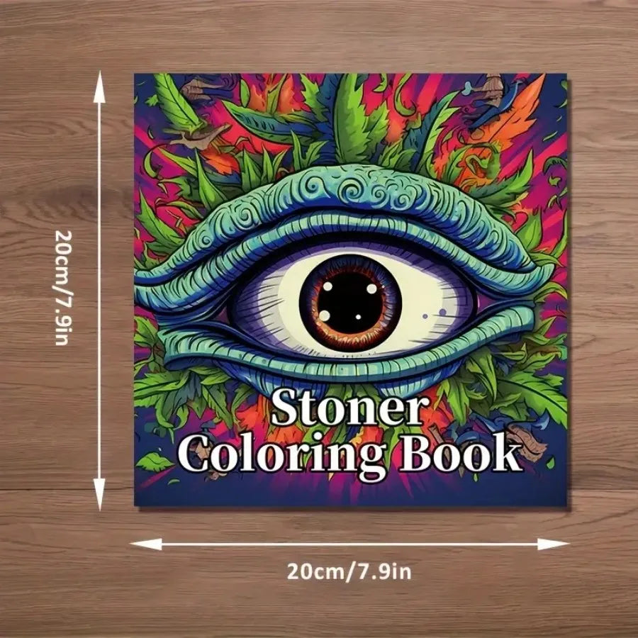Art Coloring Book - Upgraded Thick Paper, 22 Pages, Stoner Coloring Gift for Holidays, Birthdays & Parties