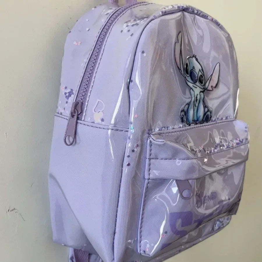 Disney Blue Stitch Plush Backpack – Large-Capacity Cartoon Bag for Kids & Kindergarten Gift