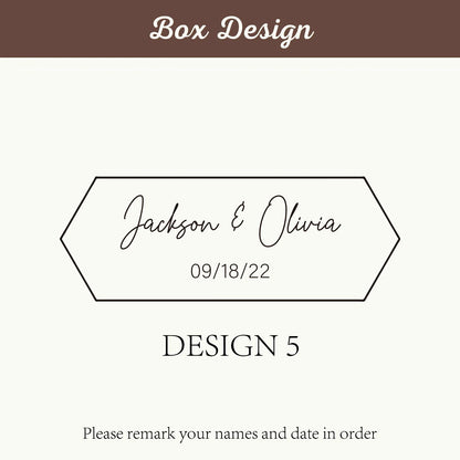 Personalized Walnut Wooden Ring Box - Custom Engraved Engagement & Wedding Ring Holder Gift for Couples, Brides & Grooms