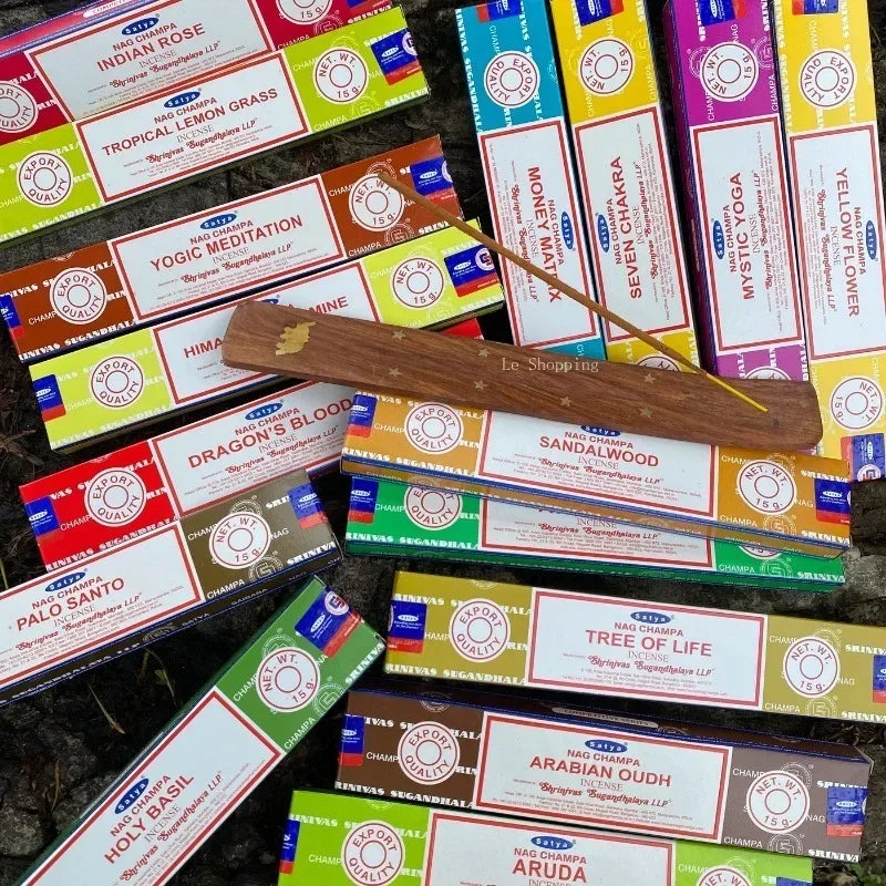 15g Indian Thread Incense – Natural Plant Incense for Bedroom, Office, Air Purification, Meditation & Aromatherapy