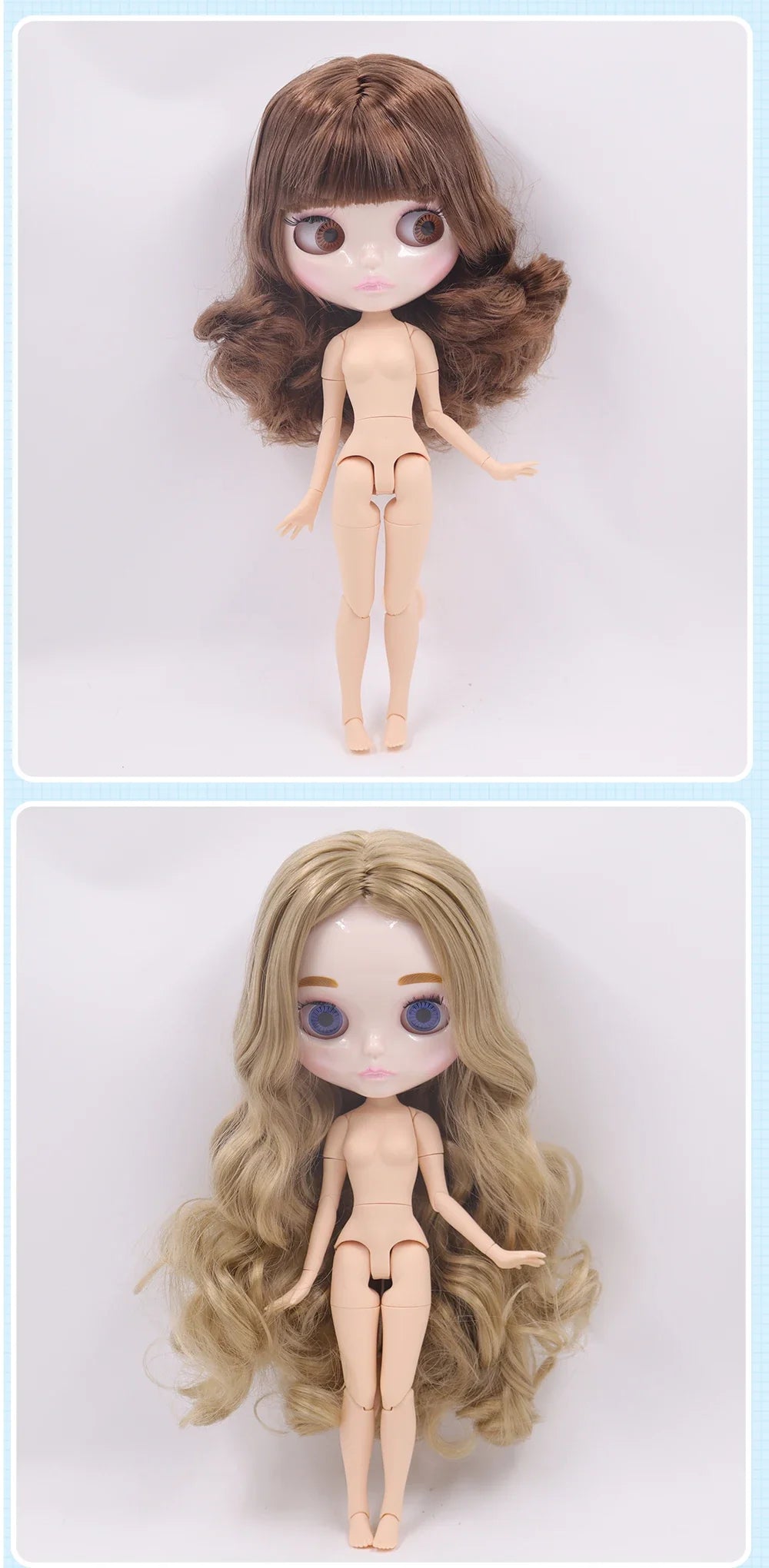 ICY DBS Blythe Doll 1/6 Joint Body 30cm BJD – Shiny Face with Extra Hands, DIY Fashion Doll Gift