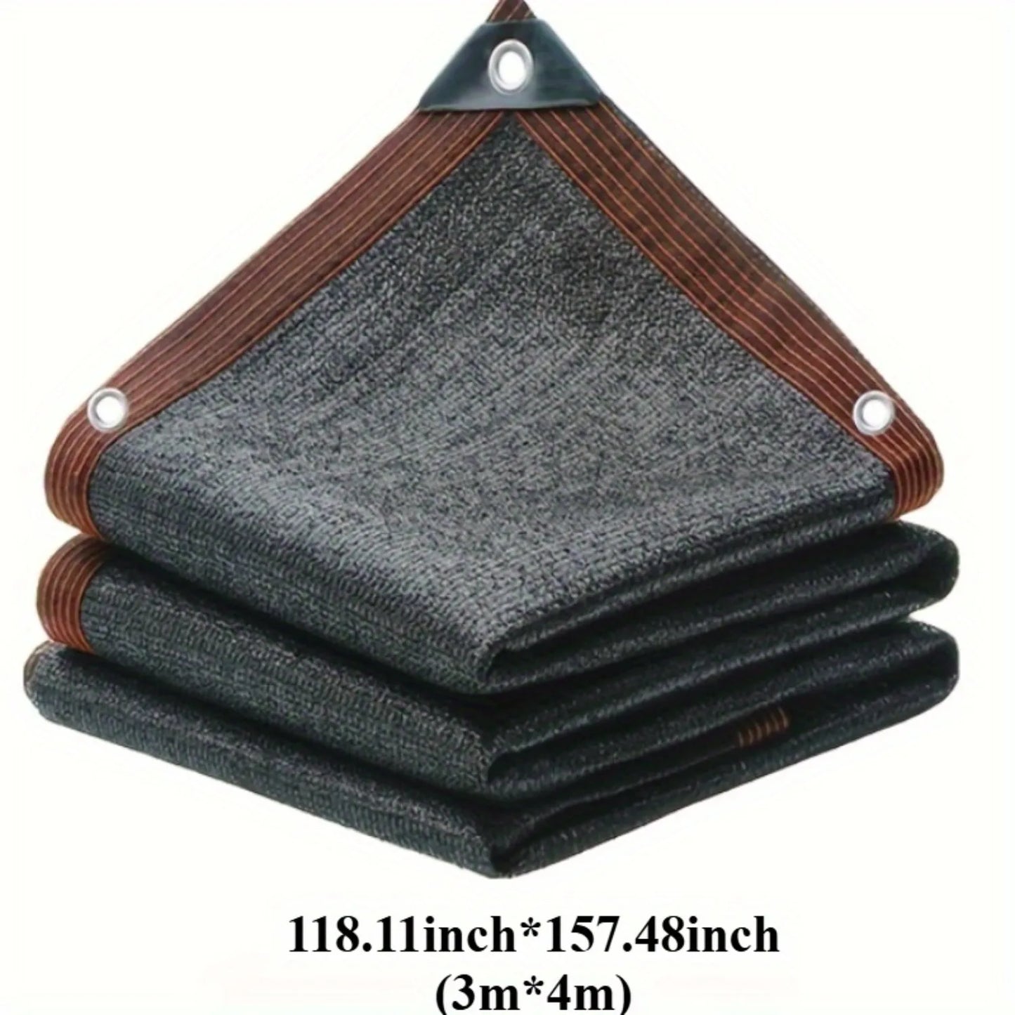 Large Area Black Shade Cloth with Grommets – 90% Sun Shade Netting for Patio, Balcony, Pergola, Greenhouse & Chicken Coop Protection Cover