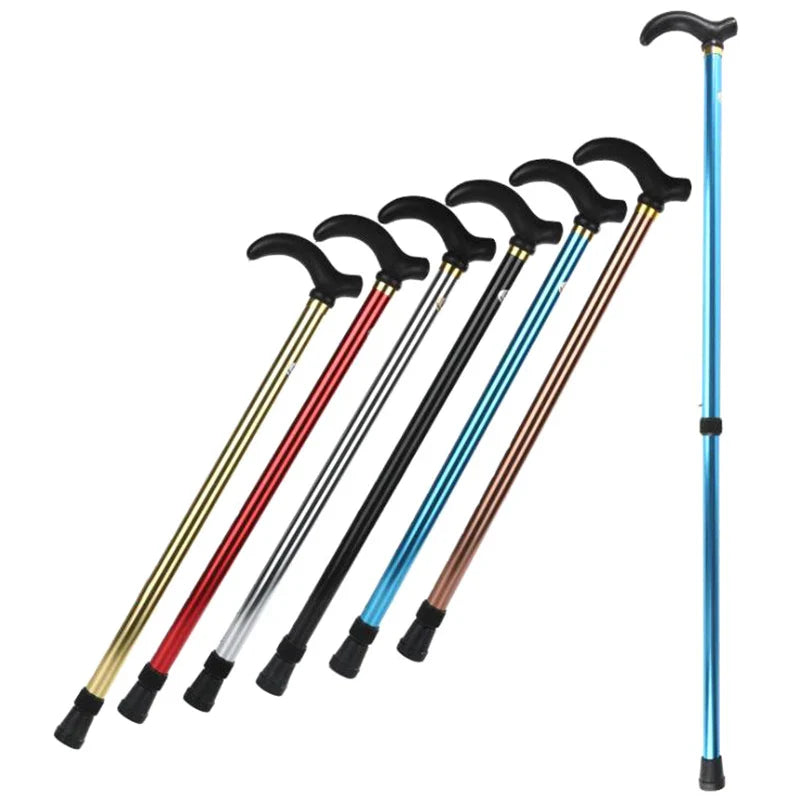 Adjustable Walking Stick – 2-Section Anti-Skid Crutch for Seniors & Hiking