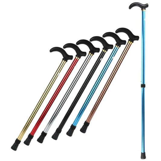 Adjustable Walking Stick – 2-Section Anti-Skid Crutch for Seniors & Hiking