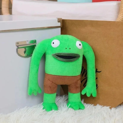 Smiling Friends Plush Toy — Mr. Frog Soft Stuffed Doll, Kawaii Home Decoration, Cute Gift for Kids