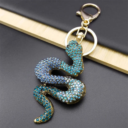Colorful Crystal Bear Keychain - Cute Rhinestone Alloy Bag Charm & Fashion Keyring