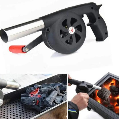 Handheld Household Barbecue Blower - Portable Small Hair Dryer for Outdoor BBQ Accessories