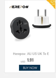 Herepow 118 Series Dual USB Wall Socket - Thailand & American Standard Smart Plug Adapter with Type-C 3.1A Fast Charging