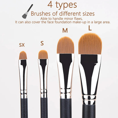 Ultra Thin Foundation Brush – Lightweight Flat Contour Brush for Blending Foundation, Cream, and Makeup