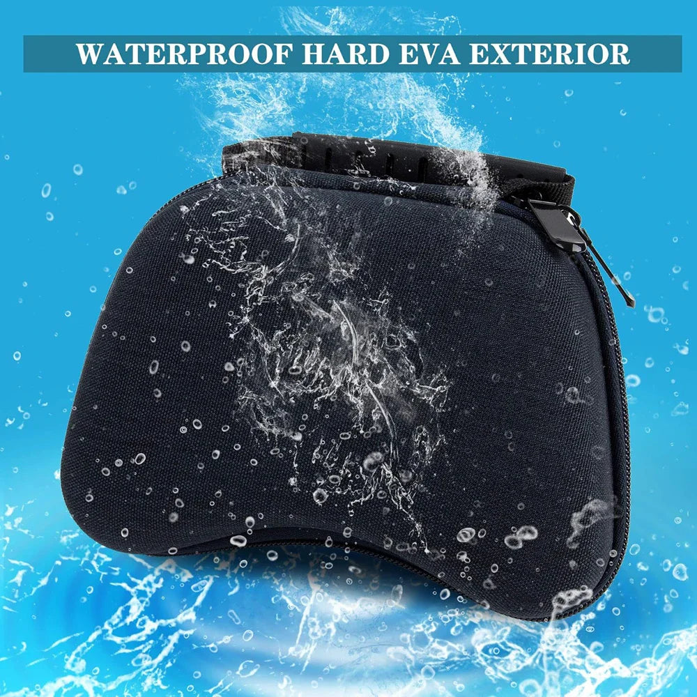 Universal Game Controller Storage Bag – EVA Hard Shell Protective Case for Xbox & PS5 Controllers