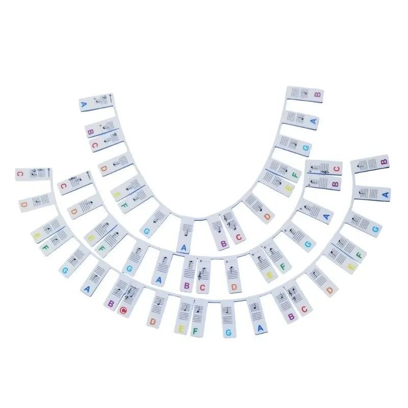 Miwayer Removable Piano Keyboard Stickers – Note Labels for 88/61 Keys, Learning Guide for Beginners