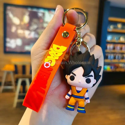 Kawaii Dragon Ball Z Keychain – Super Saiyan Goku, Bulma, Broly, Piccolo & Majin Buu Car Pendant Toy Gift