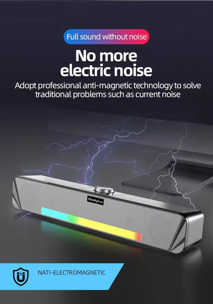 Lenovo TS33 Bluetooth 5.0 Speaker - Original Desk Subwoofer with AUX, Surround Sound for Home & Movies