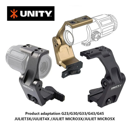 Tactical Unity Fast Mount — 3X/6X Magnifier with QD Lever, 2.26" Optical Height, Compatible with G23/G30/G33/G43/G45 Scope Mounts