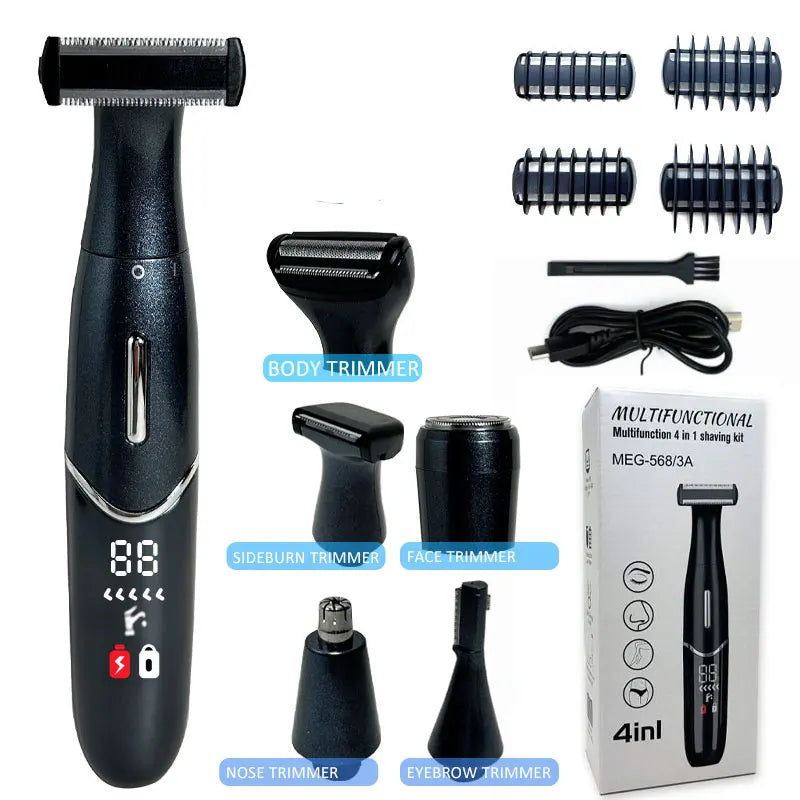 4-in-1 Electric Epilator for Women – Multifunction Body, Face & Precision Intimate Shaver and Trimmer
