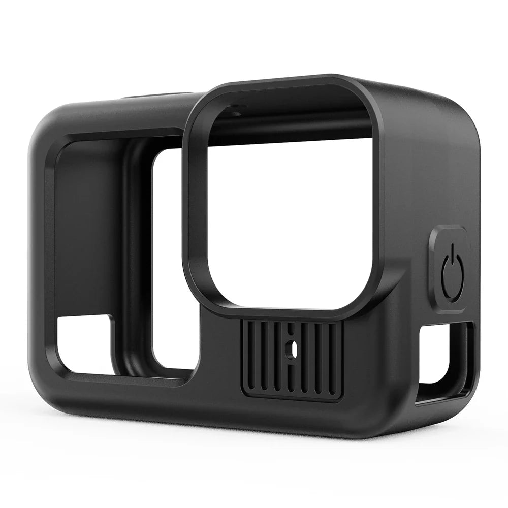 Silicone Case for GoPro Hero 13 Black – Tempered Glass Screen Protector, Protective Film, Flip Battery Cover & Lens Cap