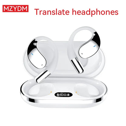 3-in-1 AI Translator Earbuds - Bluetooth 5.4 Smart Voice Headset with Real-Time Translation, Noise Cancellation & 144 Languages Support