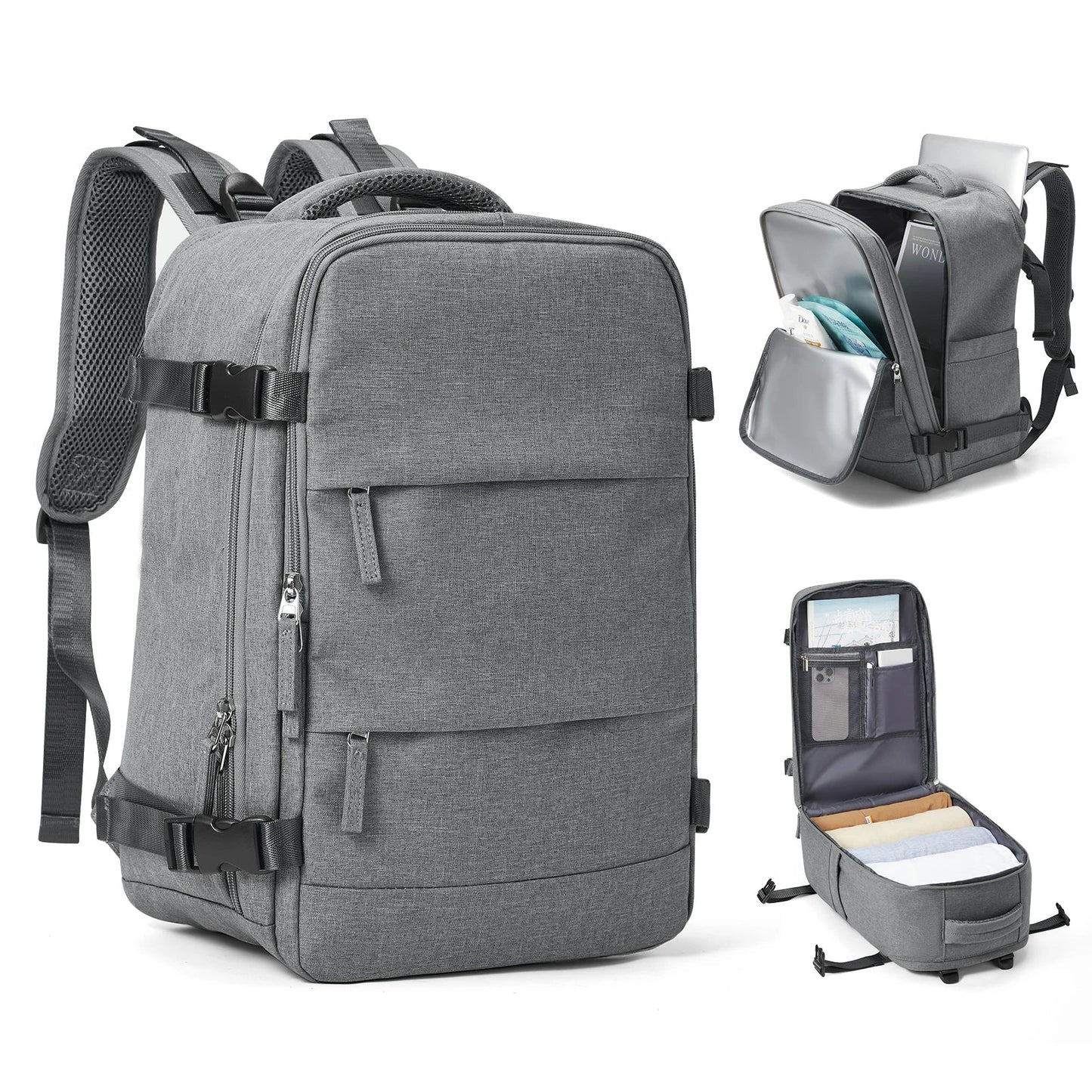 Travel Backpack 40x20x25cm – Cabin Bag for Ryanair, Airplane Carry-On, School, Laptop & Leisure, Women & Men