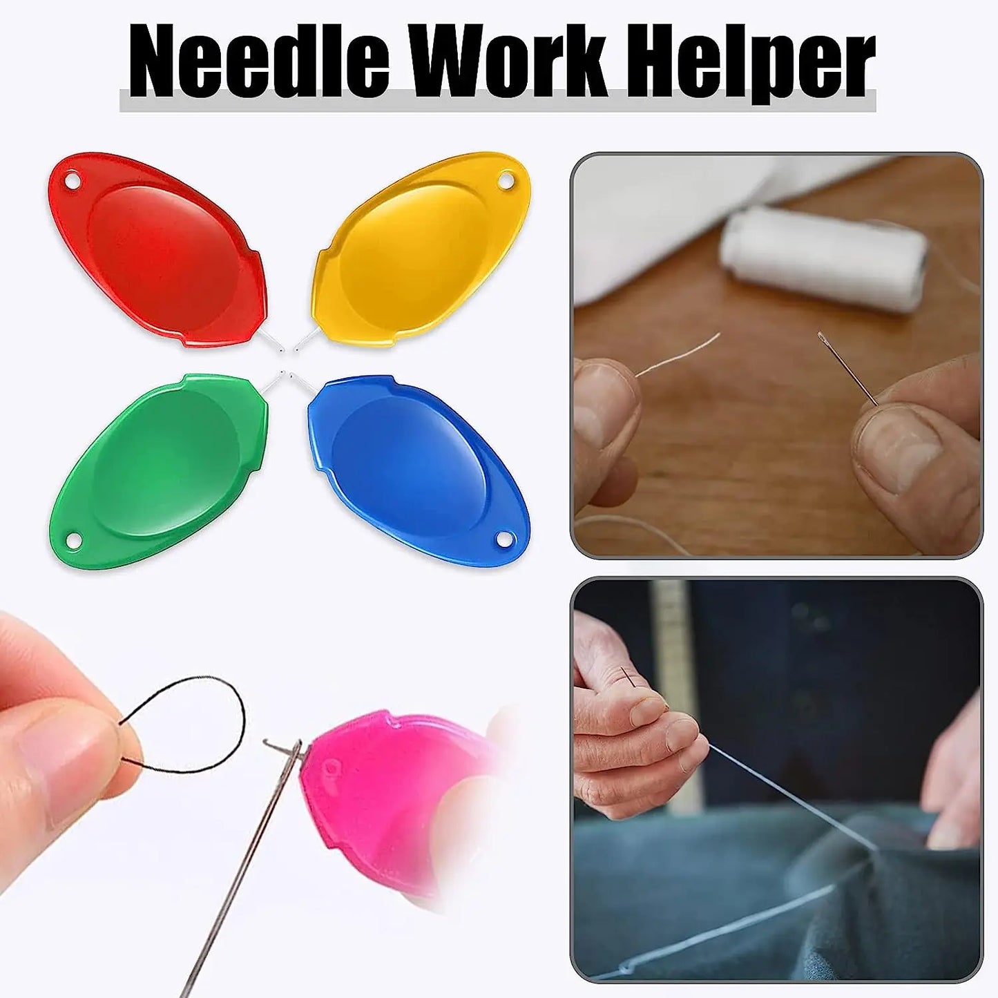 5/10Pcs Automatic Needle Threader – Easy Needlework Accessory for Elderly, DIY Hand & Machine Sewing Tools