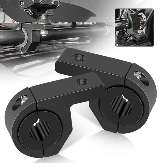 Motorcycle LED Headlight & Spotlight Clamp Bracket Kit – Tube Mount for Fog Light & Motorbike Accessories