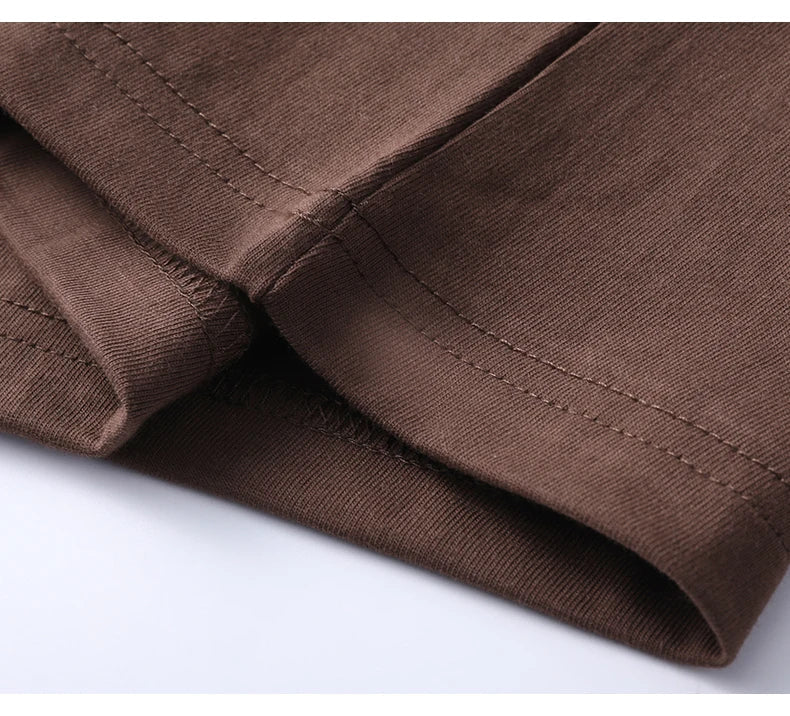 100% Pure Cotton Men’s Summer T-Shirt – High-End Short Sleeve Round Neck Breathable Fashion Top